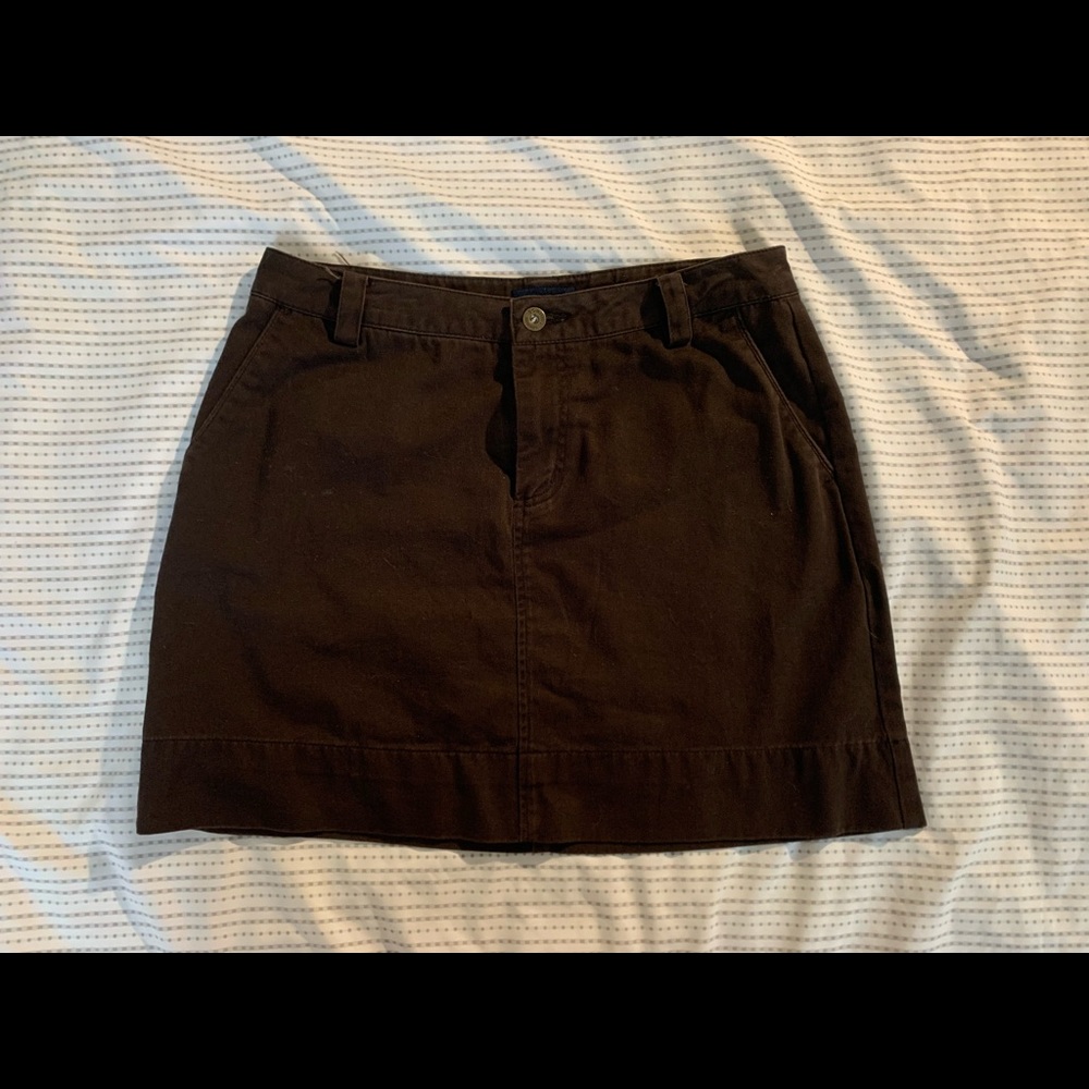 BROWN JEAN SKIRT